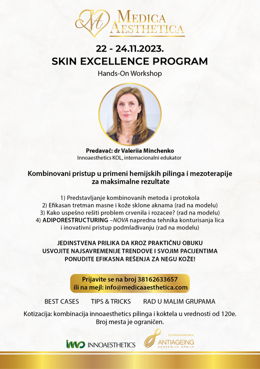 Skin Excellence program radionica sa Valeriia Minchenko 